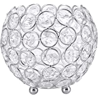 Tosuny - Candelabro de té de cristal para centros de decoración de mesa de boda- cumpleaños- celebración- casa…